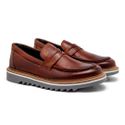 Loafer Masculino Casual Laroche Bolt Em Couro - Brown