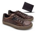 Sapatenis Masculino Connect em Couro - Brown