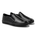 Slip On Yate Masculino Connect em Couro - Preto