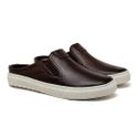 Mule Masculino Laroche Connect em Couro - Café