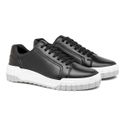 Sapatenis Casual Daytona em Couro - Preto + Brinde Bag 30anos