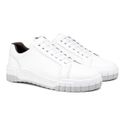 Sapatenis Casual Daytona em Couro - Branco + Brinde Bag 30anos
