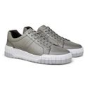 Sapatenis Casual Daytona em Couro - Cinza Silver