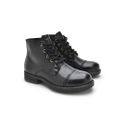 Bota Infantil Saara em Couro - Preto E L