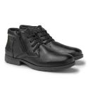 Bota Saara em Couro - Preto
