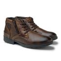 Bota Saara em Couro - Chocolate