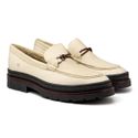 Mocassim Loafer Masculino Londres em Couro - Marfim E L