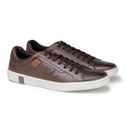 Sapatenis Casual em Couro Masculino North - Café