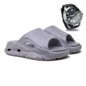 Chinelo Nuvem Masculino Laroche Cloud - Cinza + Brinde Relógio