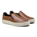 Slip On Casual Seul em Couro - Chocolate + Brinde Bag 30anos