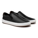 Slip On Masculino Street em Couro - Preto E L