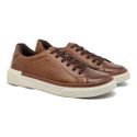Sapatenis Casual Laroche Titanium em Couro - Conhaque E L