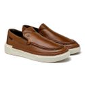 Slip On Iate Masculino Titanium em Couro - Conhaque E L