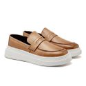 Slip On Loafer Masculino Laroche Toquio em Couro - Areia