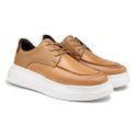 Sapatenis Casual Masculino Laroche Toquio em Couro - Areia