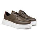 Sapatenis Casual Masculino Laroche Toquio em Couro - Oliva E L