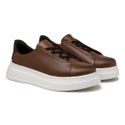 Sapatenis Casual Masculino Laroche Toquio em Couro - Chocolate