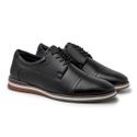 Sapato Casual Torino em Couro - Preto