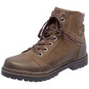  Bota Coturno em couro Mega Boots 6021 Chumbo-Café