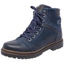 Bota Coturno em couro Mega Boots 6021 Marinho-Preto