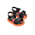 Mini Melissa Sandália Jump Print Baby - Preto