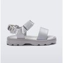 Mini Melissa Sandália Kick Off Sandal - Prata