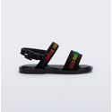 Mini Melissa Sandália Mar Sandal M Lover Baby - Preto
