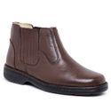 Bota Botina Masculina Elástico Leve Sapatoterapia Floater Café Vicenza