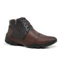 Bota Masculina de Zíper New Track Sapatoterapia Café Capuccino