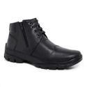 Bota Masculina de Zíper New Track Preto Sapatoterapia