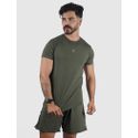 Camiseta Basic Usup Verde Militar Poliamida Uv 50+ Manga Curta 