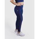 Legging Luna Usup Azul Navy Poliamida Uv 50+ Blackout Bolsos na Lateral 