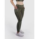 Legging Luna Usup Verde Militar Poliamida Uv 50+ Blackout Bolsos na Lateral 