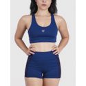 Top High Luna Usup Azul Navy Compression Uv 50+ Elastico Com Bojo 