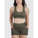 Top High Luna Usup Verde Militar Compression Uv 50+ Elastico Com Bojo 