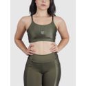 Top Luna Usup Verde Militar Poliamida Uv 50+ Elastico Com Bojo 