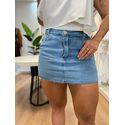 Short Saia Jeans Claro