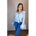 Camisa Cropped Bababados Azul