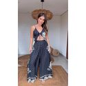 Calça Reta Georgia Estampado
