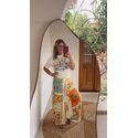 Calça Pantalona Souvenir Litoral Estampado