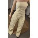 Calça Cargo Alcance Amarelo Manteiga