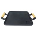 Chapa Bifeteira de Ferro Fundido Quadrada 25 x 25cm - Rig