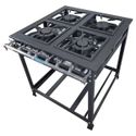 Fogão Industrial 4 Bocas 2D/2S Baixa Pressão P7 G30x30 Standart - MR Fogões