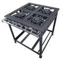 Fogão Industrial 4 Boca Dupla Baixa Pressão P8 G40x40 Luxo - MR Fogões
