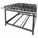 Fogão Industrial 6 Bocas 3S/3D Baixa Pressão P8 G40x40 Luxo - MR Fogões