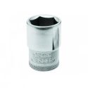 Soquete Sextavado CRV Curto 7/16 Pol com Encaixe 1/2 Pol 015.054 Gedore