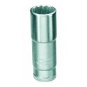 Soquete Estriado Crv Longo 3/4 Pol Encaixe 3/8 Pol 014.320 Gedore