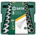 Jogo de Chave Combinada com Catraca Speedy 8 à 19mm com 8 Peças ST08008SJ Sata Belzer