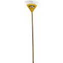 Vassoura Plástica 18 Dentes com Cabo de Madeira 120cm 3129180000 Vonder