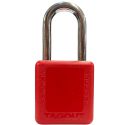 Cadeado Plástico com Haste de Alumínio Vermelho 30mm CMVM140CD Tagout